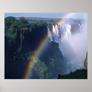 Afrika, Simbabwe. Victoria Falls Poster