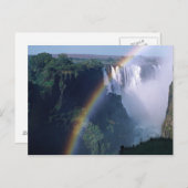 Afrika, Simbabwe. Victoria Falls Postkarte (Vorne/Hinten)