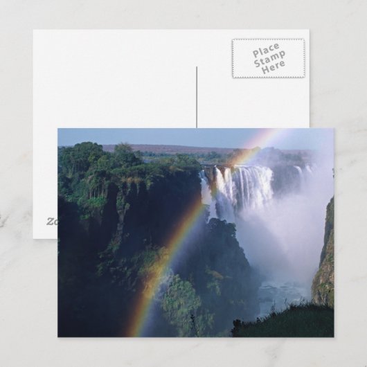 Afrika, Simbabwe. Victoria Falls Postkarte (Vorne/Hinten)
