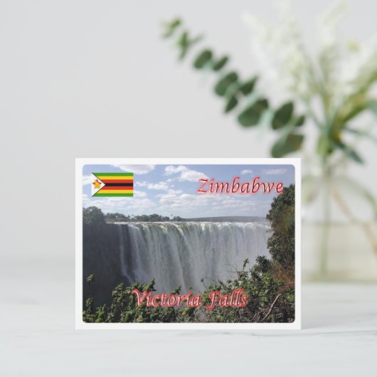Afrika - Simbabwe - Victoria Falls Postkarte (Stehend Vorderseite)