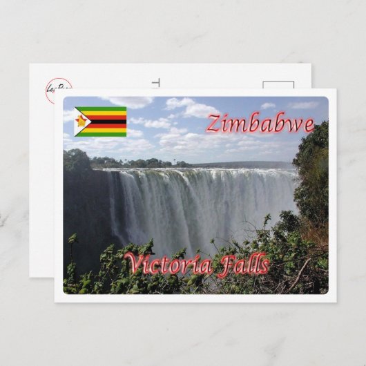 Afrika - Simbabwe - Victoria Falls Postkarte (Vorne/Hinten)