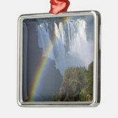 Afrika, Simbabwe, Victoria Falls Silbernes Ornament (Links)