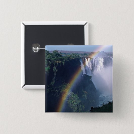 Afrika, Simbabwe. Victoriafälle Button (Vorne & Hinten)