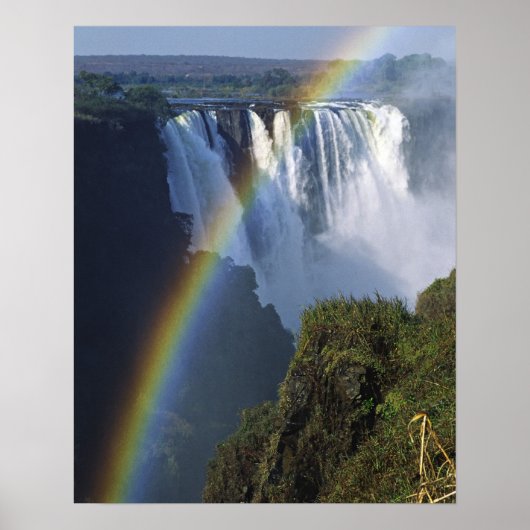 Afrika, Simbabwe, Victoriafälle Poster (Vorne)