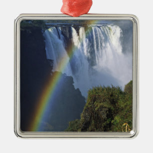 Afrika, Simbabwe, Victoriafälle Silbernes Ornament