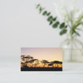 Afrika - Sonnenuntergang Visitenkarte (Stehend Vorderseite)