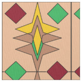 Afrika Square Star Stoff (Nahaufnahme)
