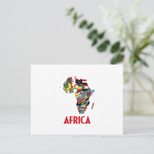 Afrika-Staaten Postkarte (Stehend Vorderseite)