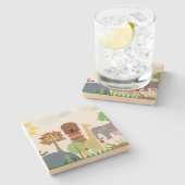 Afrika Steinuntersetzer (Seitenansicht)