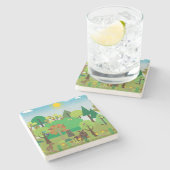 Afrika Steinuntersetzer (Seitenansicht)