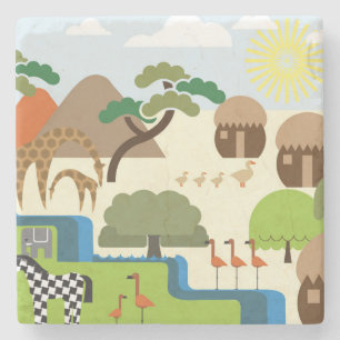 Afrika Steinuntersetzer