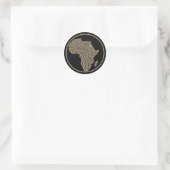 Afrika-Sticker Runder Aufkleber (Tasche)