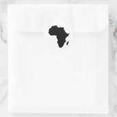 Afrika stolz runder aufkleber (Tasche)