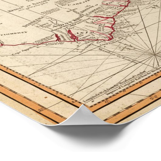 Afrika Süd Poster (Ecke)