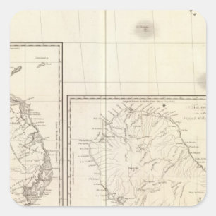 Afrika Südost Quadratischer Aufkleber