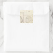 Afrika Südosten Quadratischer Aufkleber (Tasche)