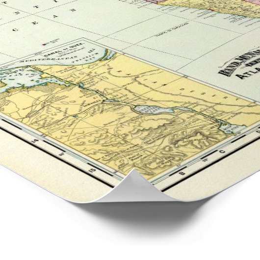 Afrika, Suez Canal Poster (Ecke)