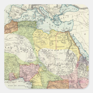 Afrika, Suez Canal Quadratischer Aufkleber