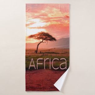 Afrika Sunset African Badehandtuch