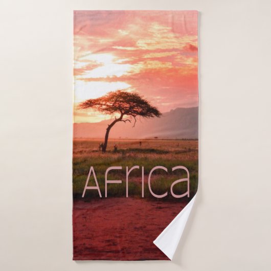 Afrika Sunset African Badehandtuch (Badehandtuch)