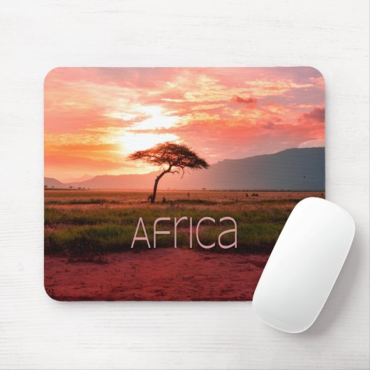 Afrika Sunset African Mousepad (Mit Mouse)