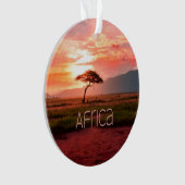 Afrika Sunset African Ornament (Vorderseite)