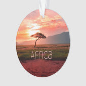 Afrika Sunset African Ornament (Vorderseite)