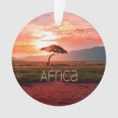 Afrika Sunset African Ornament (Vorderseite)