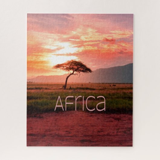 Afrika Sunset African Puzzle (Vertikal)