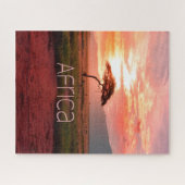 Afrika Sunset African Puzzle (Horizontal)