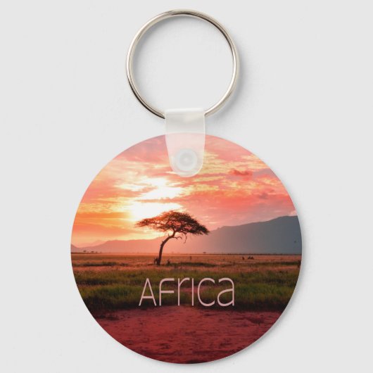 Afrika Sunset African Schlüsselanhänger (Vorderseite)