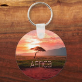 Afrika Sunset African Schlüsselanhänger (Vorderseite)