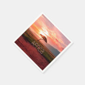 Afrika Sunset African Serviette (Ecke)