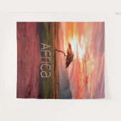 Afrika Sunset African Wandteppich (Vorderseite (Horizontal))