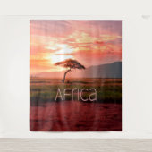 Afrika Sunset African Wandteppich (Vorderseite)