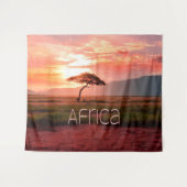 Afrika Sunset African Wandteppich (Vorderseite (Horizontal))