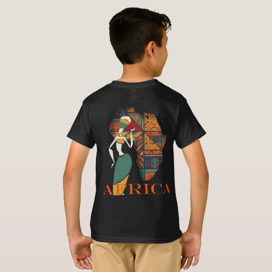 Afrika T-Shirt (Schwarz voll)