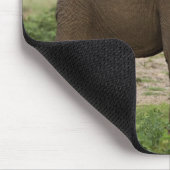 Afrika. Tansania Elefant am Lake Manyara NP. Mousepad (Ecke)