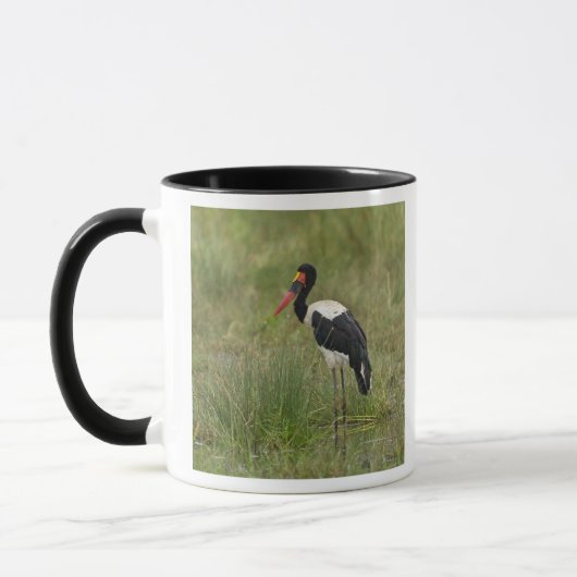 Afrika. Tansania. Männlicher Sattelstorch Tasse (Links)