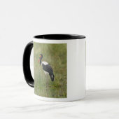 Afrika. Tansania. Männlicher Sattelstorch Tasse (Vorderseite Links)
