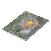 Afrika. Tansania Schwarzer Necked Weaver Notizblock (Rotiert)