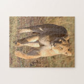 Afrika, Tansania, Serengeti. Löwen und Löwen Puzzle (Horizontal)
