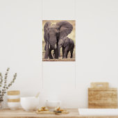 Afrika, Tansania, Tarangire-Nationalpark. 2 Poster (Küche)