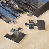 Afrika. Tansania Zebras trinken in Ndutu Puzzle (Seite)