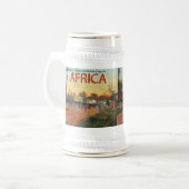 AFRIKA-TASSE MOJISOLA EIN GBADAMOSI OKUBULE BIERGLAS (Vorderseite Links)