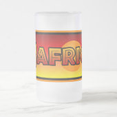 Afrika-Tasse - wählen Sie Art u. Farbe Mattglas Bierglas (Mittel)