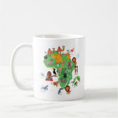 Afrika-Tier-Karte Kaffeetasse (Links)