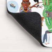 Afrika-Tier-Karte Mousepad (Ecke)