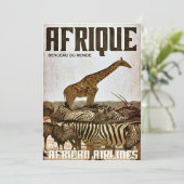 Afrika-Tourismusplakat Einladung (Stehend Vorderseite)