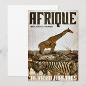 Afrika-Tourismusplakat Einladung (Vorne/Hinten)